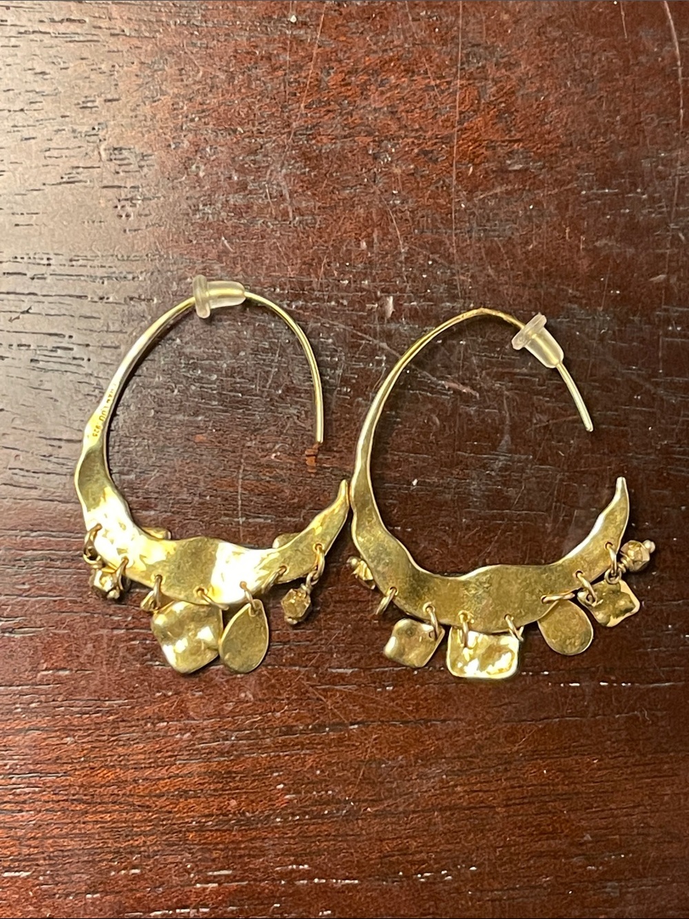 Chan Luu Gold Crescent Earrings